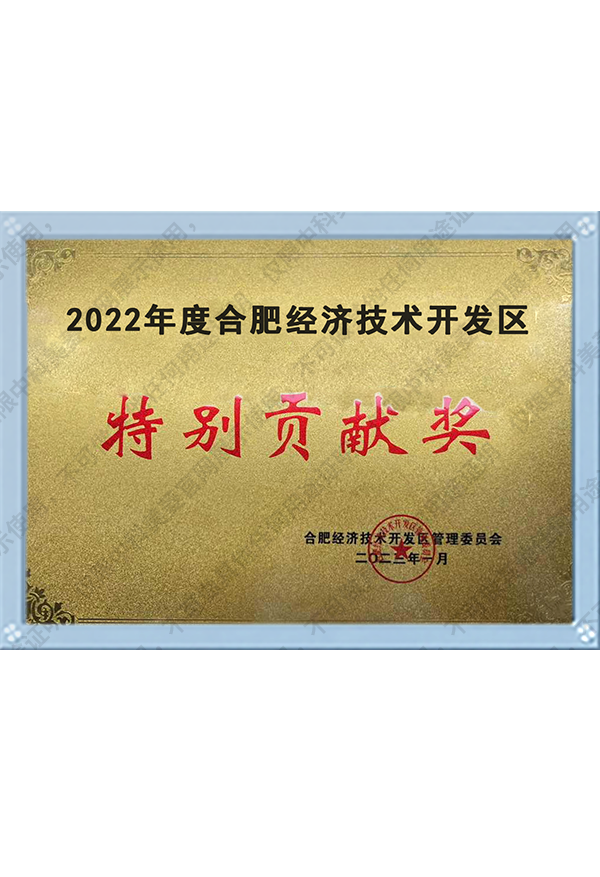 2022年度合肥經(jīng)濟(jì)技術(shù)開發(fā)區(qū)特別貢獻(xiàn)獎